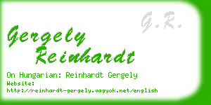 gergely reinhardt business card